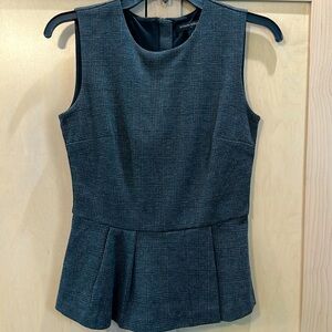 Banana Republic Grey and black glen plaid top sz 0